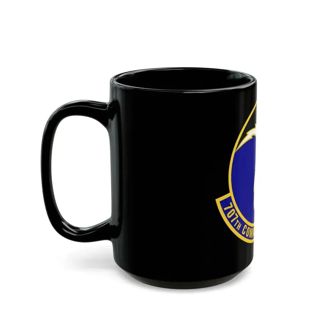 707th Communications Squadron (U.S. Air Force) Black Coffee Mug - Go Mug Yourself