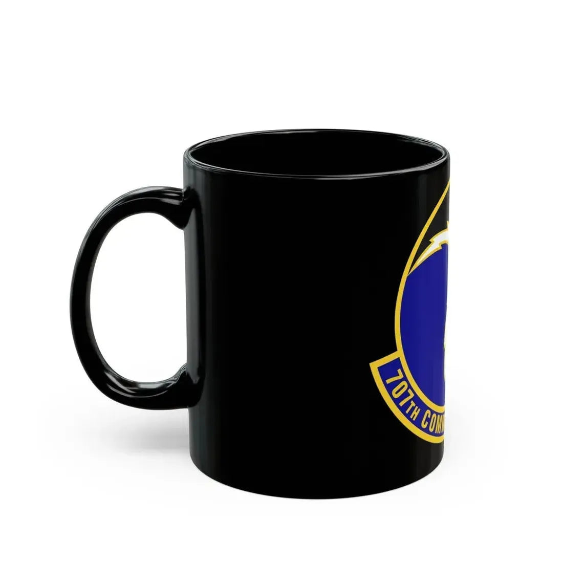 707th Communications Squadron (U.S. Air Force) Black Coffee Mug - Go Mug Yourself