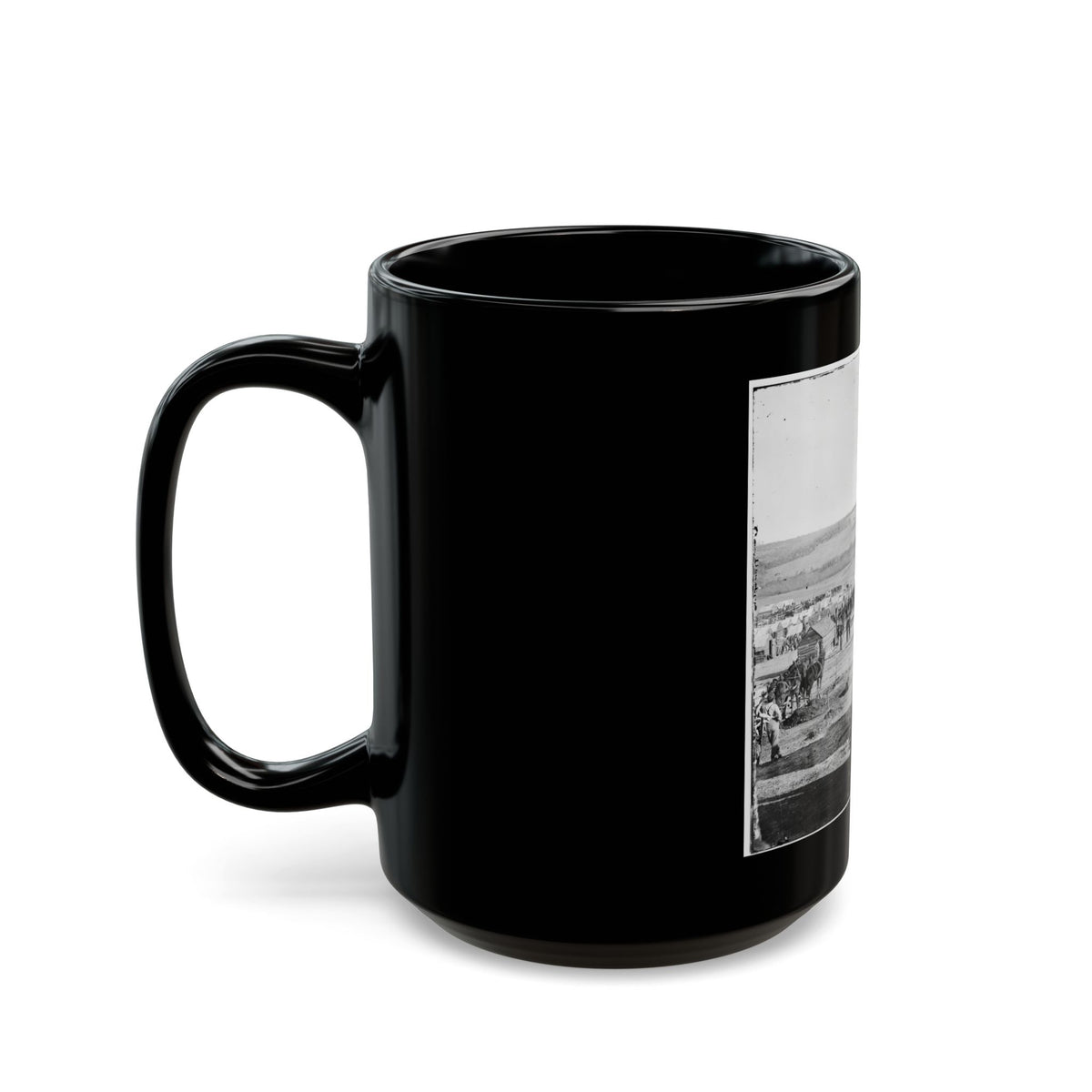Fort Burnham, Va., Vicinity. Camp Of The 5th Pennsylvania Cavalry Near The Battlefield Of Oct. 29, 1864 (U.S. Civil War) Black Coffee Mug