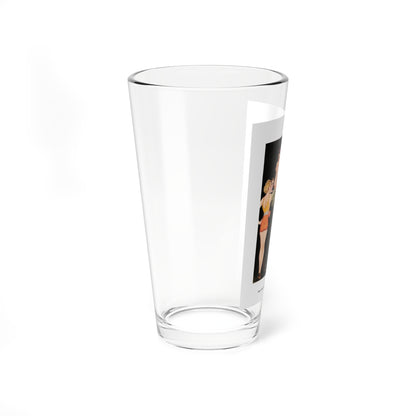 Only 26 more days untilthat fishing trip up in Canada, Esquire, June 1934 (Magazine Illustration) Pint Glass 16oz