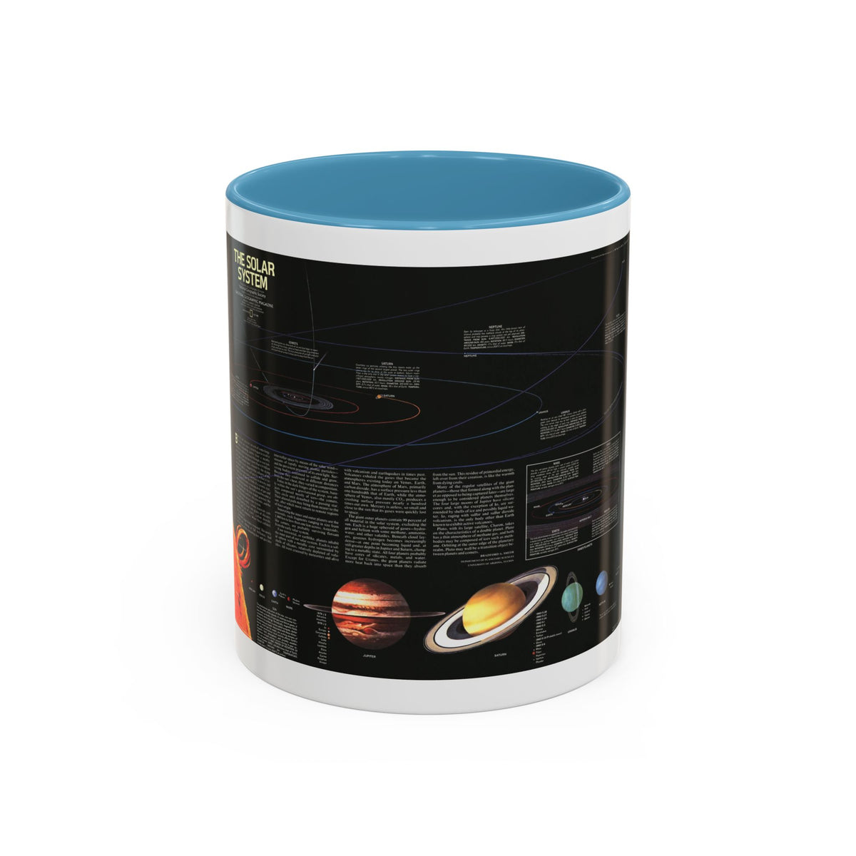 Space - The Solar System (1981) (Map) Accent Coffee Mug