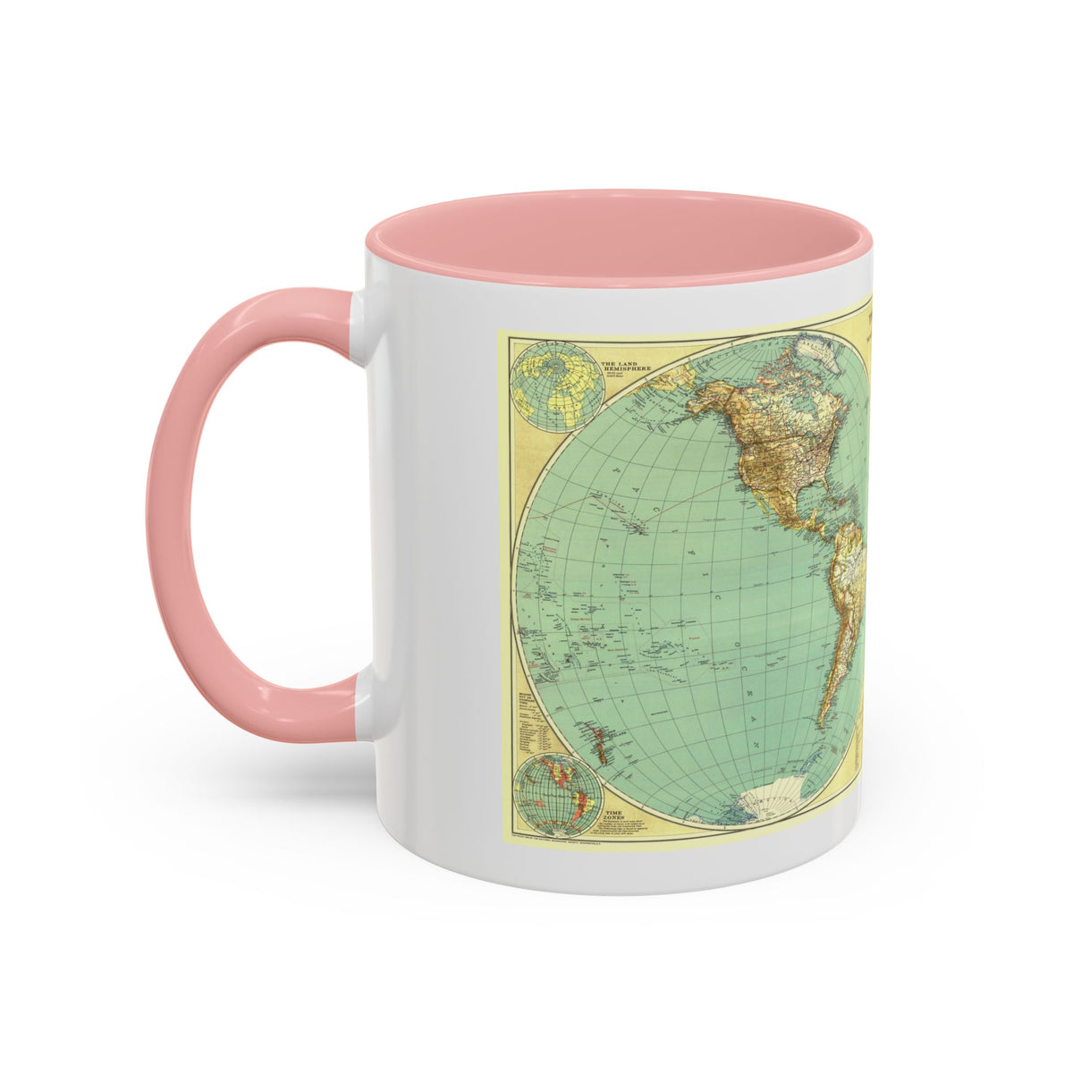 World Map (1935) (Map) Accent Coffee Mug