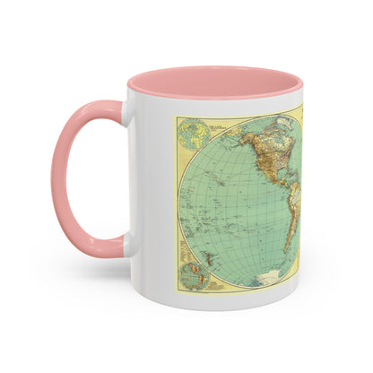 World Map (1935) (Map) Accent Coffee Mug