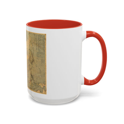 Asia and Adjacent Regions (1933) (Map) Accent Coffee Mug