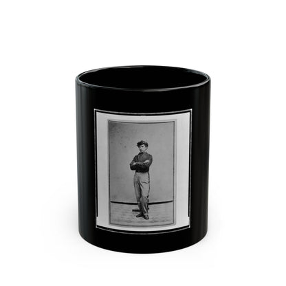 John Longnecker, Full-Length Portrait, Standing, With Arms Folded Across Chest, Facing Left (U.S. Civil War) Black Coffee Mug