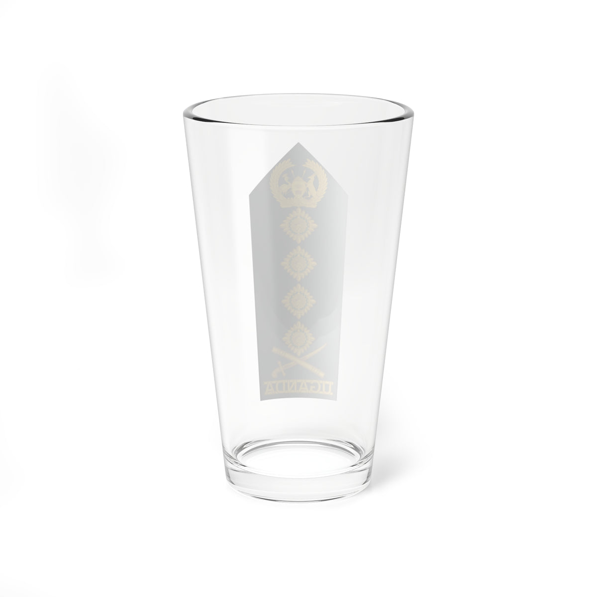 Uganda Army OF 9 2019 (Uganda) (Military Rank) Pint Glass 16oz