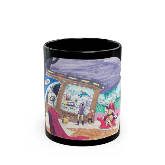 Concept art for the Great Undersea Race (3) - Black Coffee Mug-11oz-Go Mug Yourself