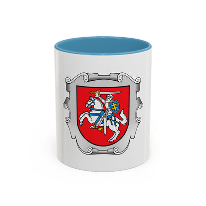 Coat of arms of the Ministry of the Interior of Lithuania - Accent Coffee Mug