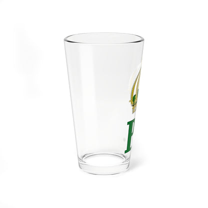 Imperial Monogram of Emperor Pedro II of Brazil Variant (Brazil) (Coat of Arms) Pint Glass 16oz