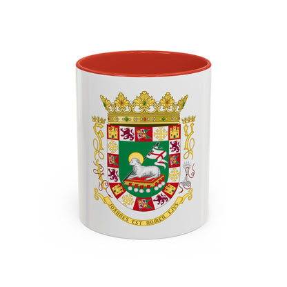 Coat of arms of the Commonwealth of Puerto Rico - Accent Coffee Mug