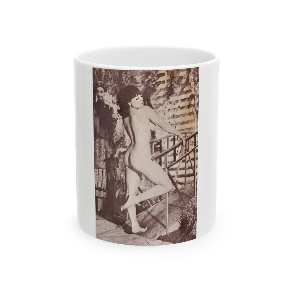 June Palmer #142 - Nude (Vintage Female Icon) White Coffee Mug-11oz-Go Mug Yourself