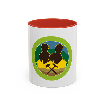 Mining in Society (Boy Scout Merit Badge) Accent Coffee Mug