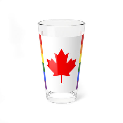 Canada Pride flag (Canada) Pint Glass 16oz