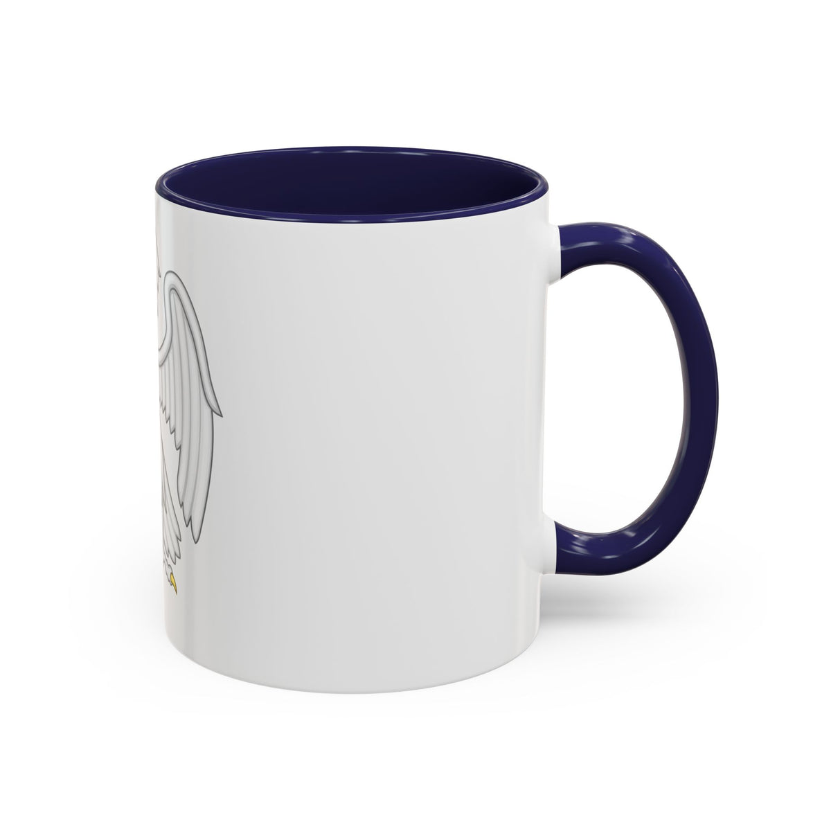 Silver Falcon Badge of Edward III - Accent Coffee Mug