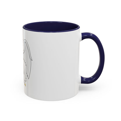 Silver Falcon Badge of Edward III - Accent Coffee Mug