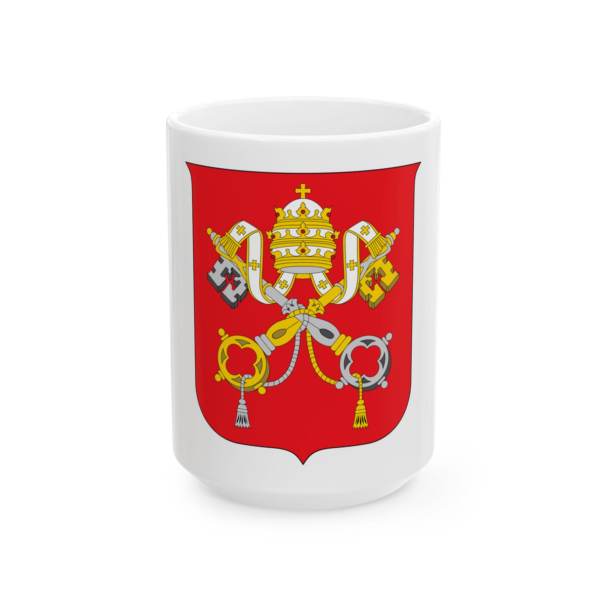 Coat of arms of Vatican City State - White Coffee Mug