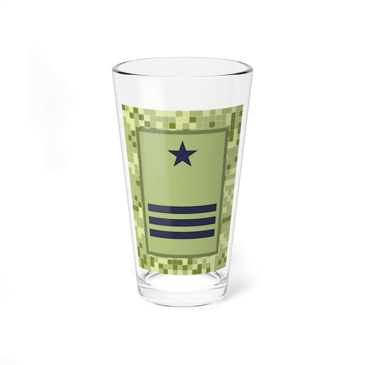 SS.OO.8.  CDB   CAMPAÑA   (Chile) (Military Rank) Pint Glass 16oz