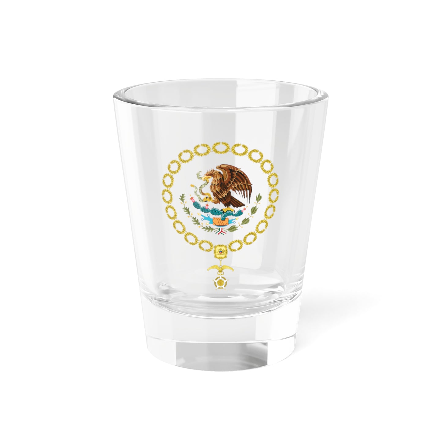 Generic Coat of Arms of the President of Mexico Chilean Order of Merit (Mexico) (Coat of Arms) Shot Glass 1.5oz