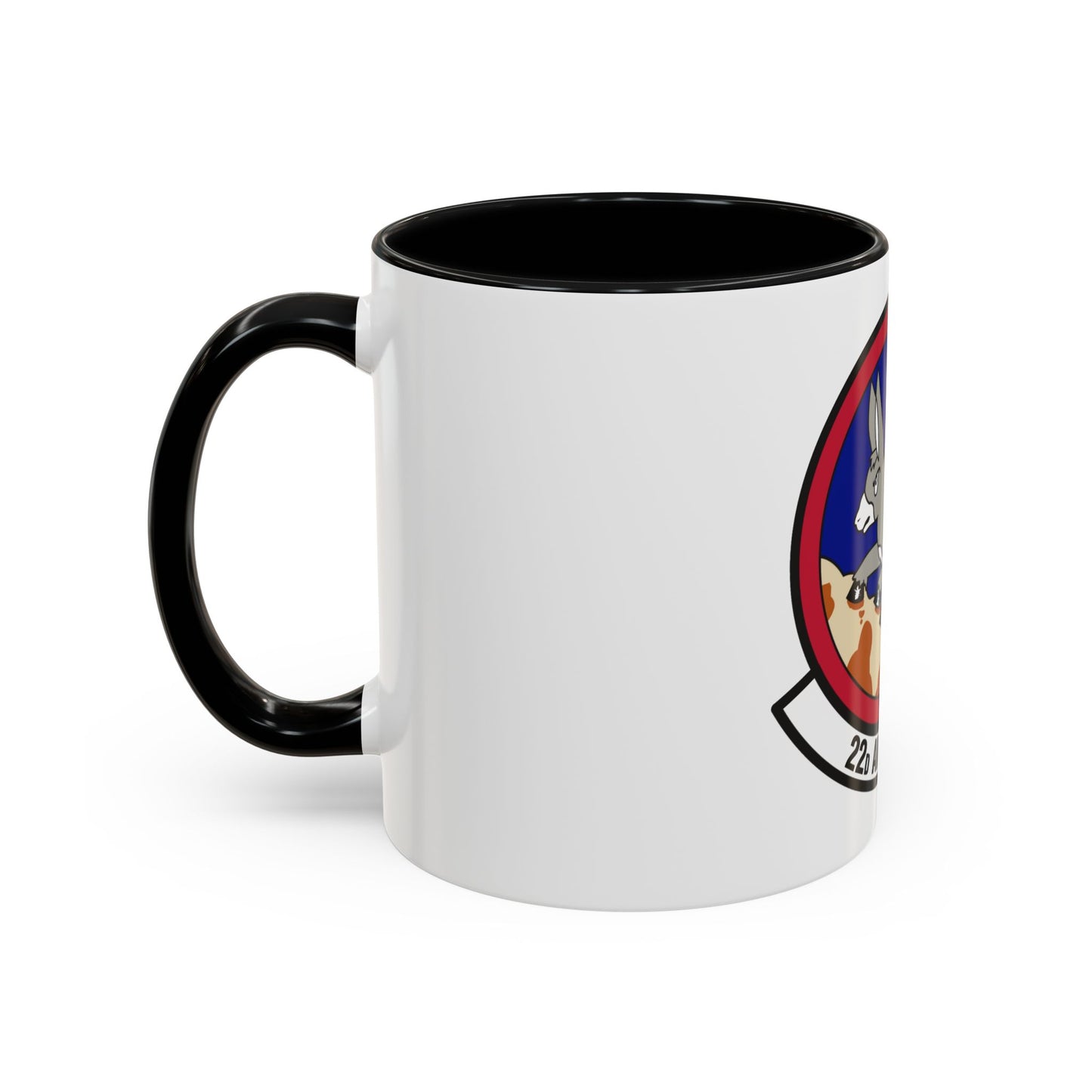 22d Airlift Squadron (U.S. Air Force) Accent Coffee Mug