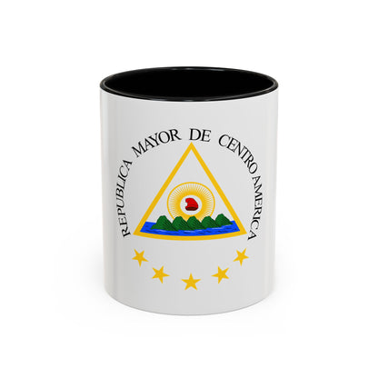 Coat of arms of the Greater Republic of Central America (1898) - Accent Coffee Mug