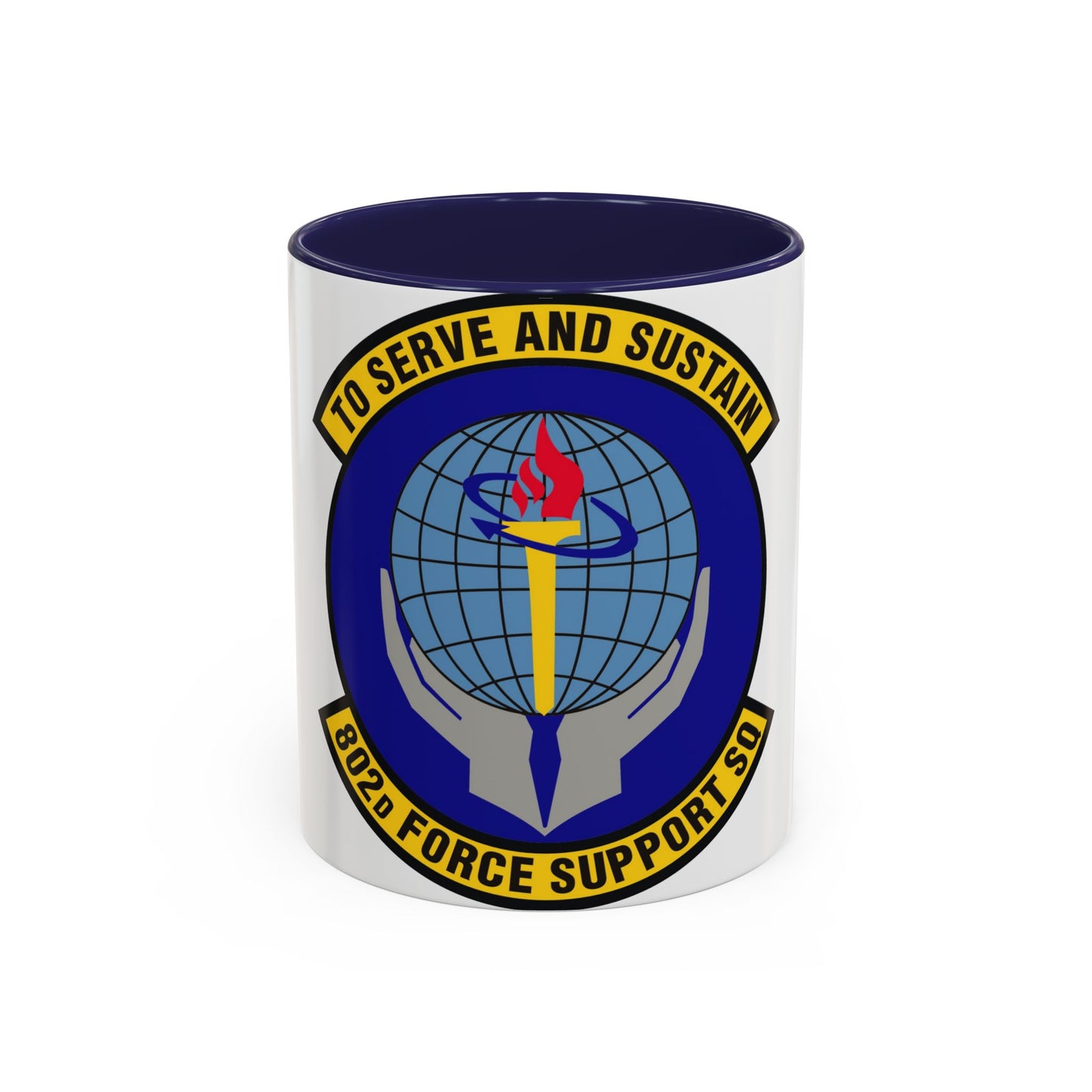 802d Force Support Squadron (U.S. Air Force) Accent Coffee Mug