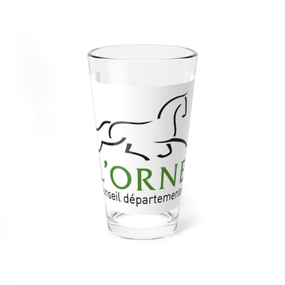 Flag of the Department of Orne (France) Pint Glass 16oz