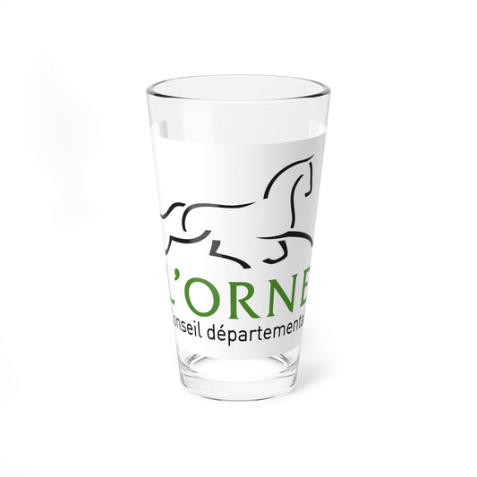 Flag of the Department of Orne (France) Pint Glass 16oz