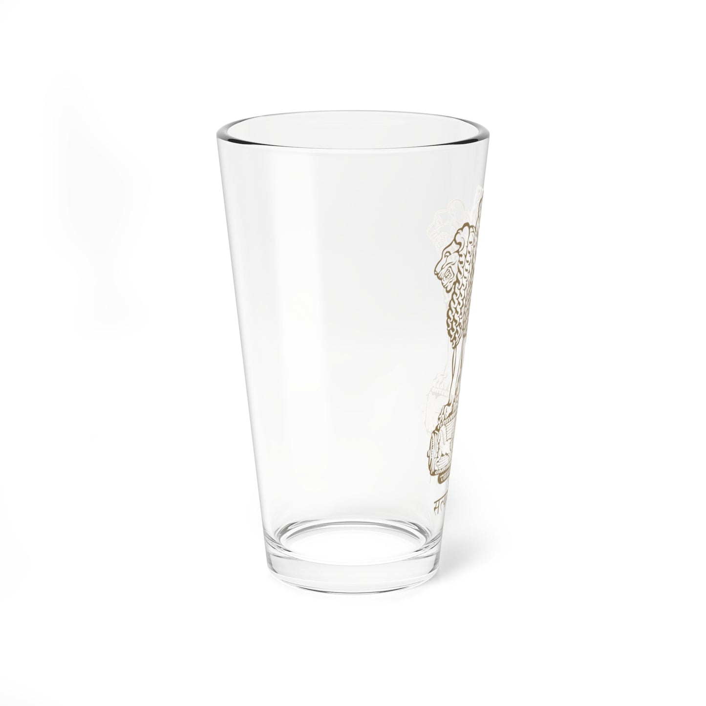 Emblem of India brown (India) (Coat of Arms) Pint Glass 16oz