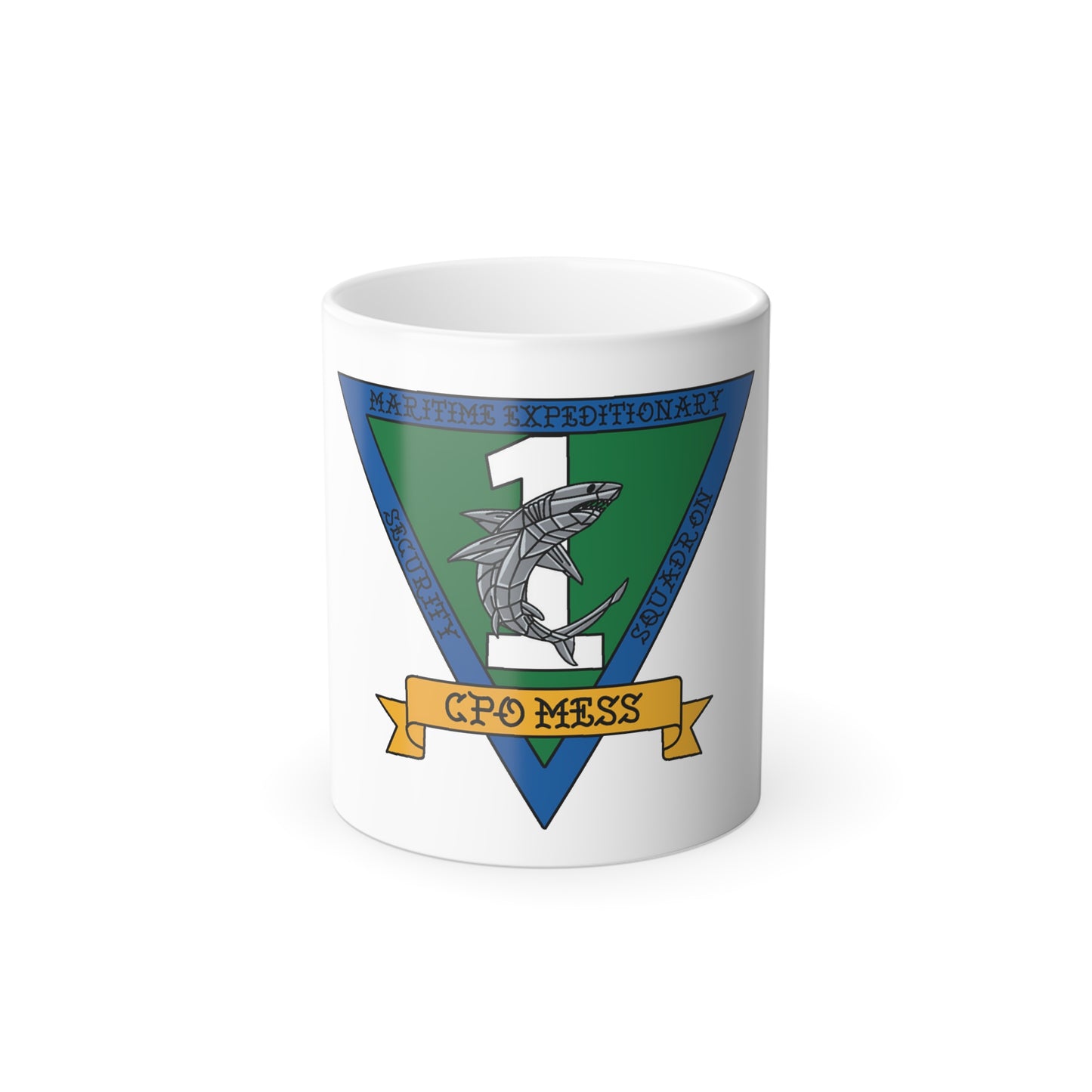 Maritime Expeditionary Security Sq One CPO MESS (U.S. Navy) Color Changing Mug 11oz