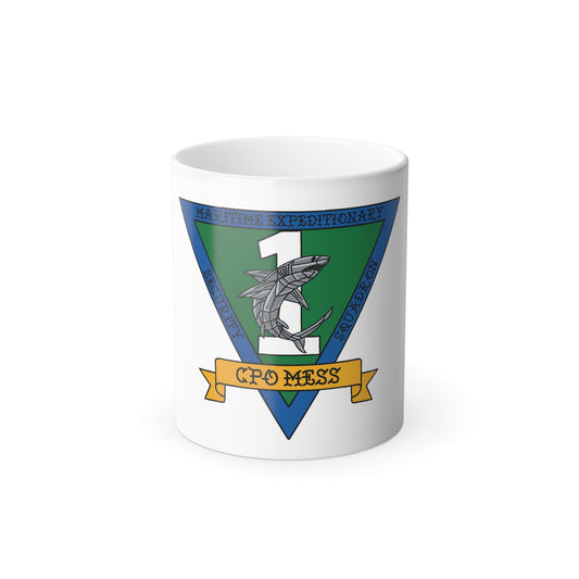 Maritime Expeditionary Security Sq One CPO MESS (U.S. Navy) Color Changing Mug 11oz