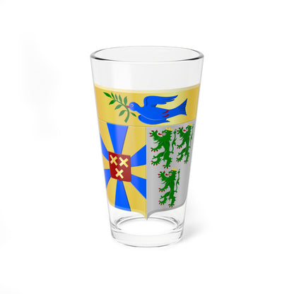 Dentergem wapen (Belgium) (Coat of Arms) Pint Glass 16oz