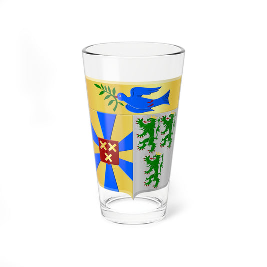Dentergem wapen (Belgium) (Coat of Arms) Pint Glass 16oz