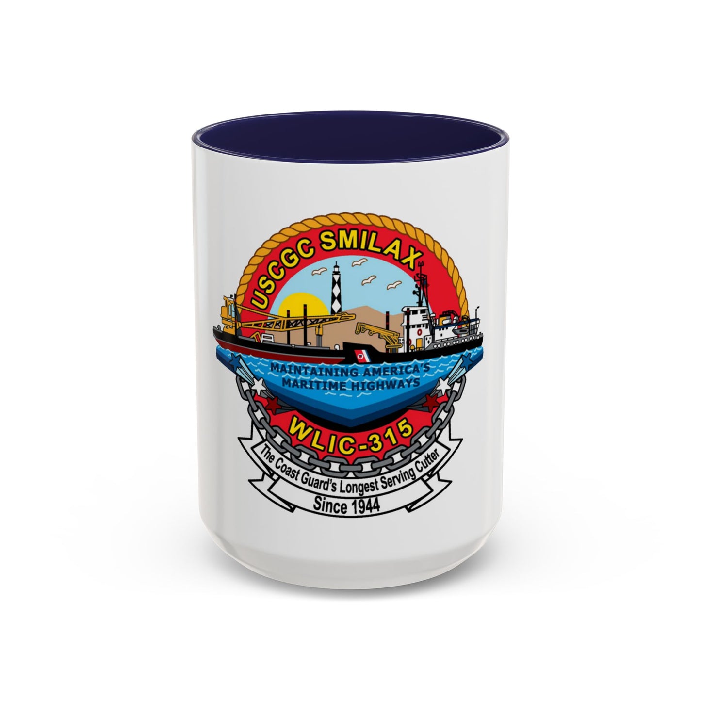 CGC Smilax WLIC   315 (U.S. Coast Guard) Accent Coffee Mug