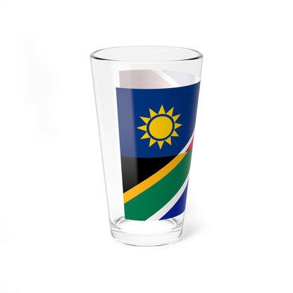 Flag of Namibia and South Africa (Namibia) Pint Glass 16oz
