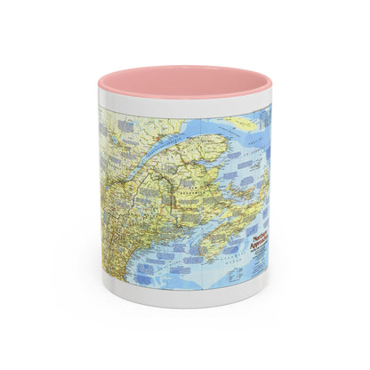 USA - Northern Approaches 1 (1985) (Map) Accent Coffee Mug