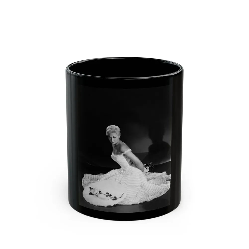 Kim Novak #294 (Vintage Female Icon) Black Coffee Mug-11oz-Go Mug Yourself