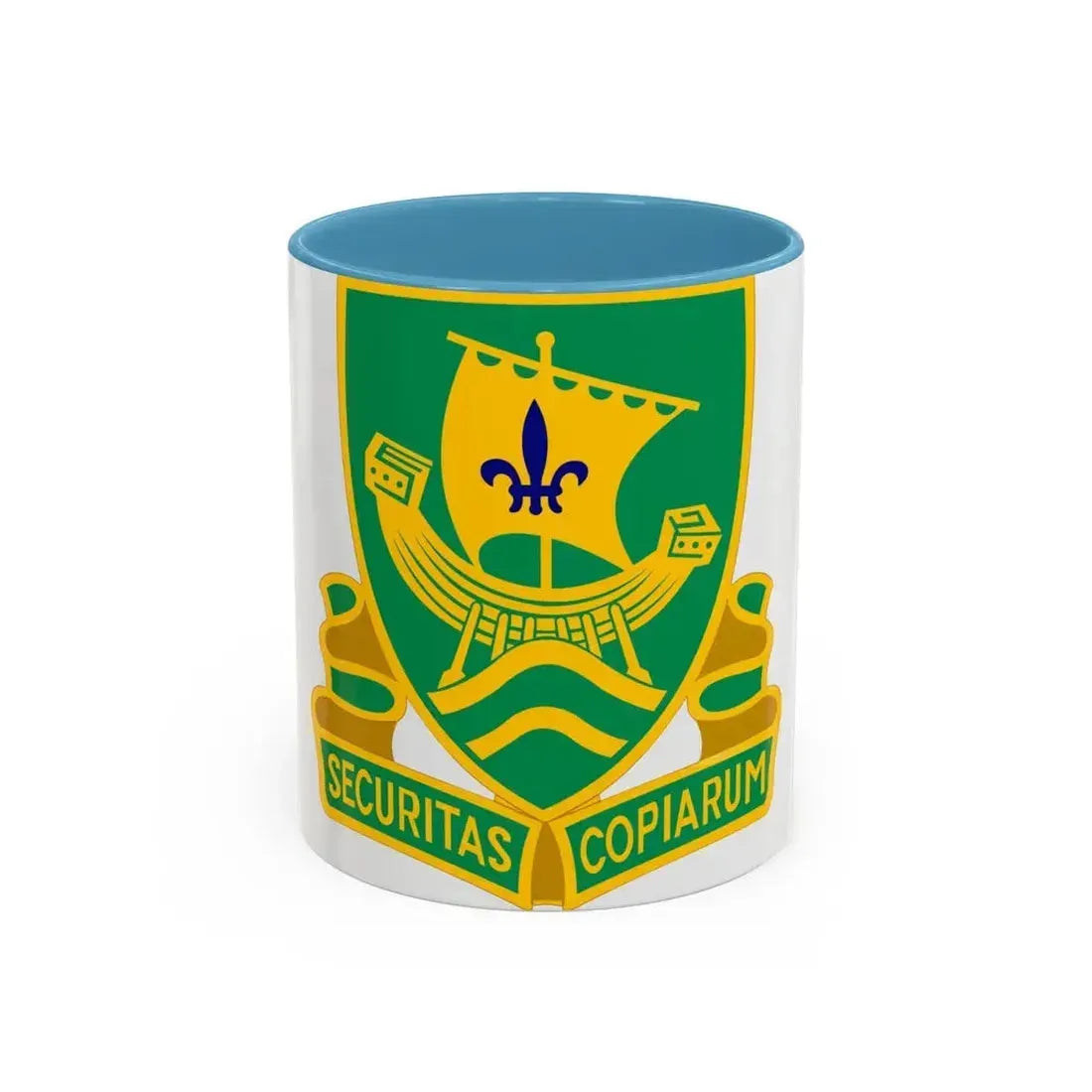 709th Military Police Battalion (U.S. Army) Accent Coffee Mug 11oz Light Blue - Go Mug Yourself