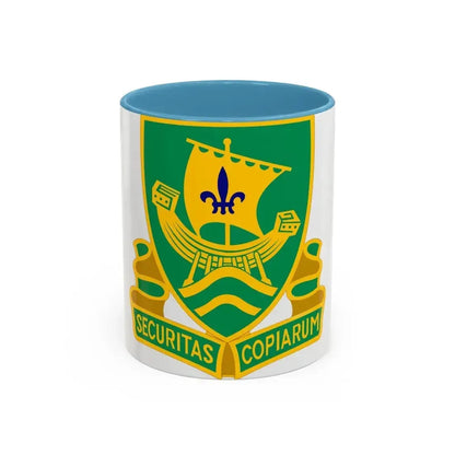 709th Military Police Battalion (U.S. Army) Accent Coffee Mug 11oz Light Blue - Go Mug Yourself