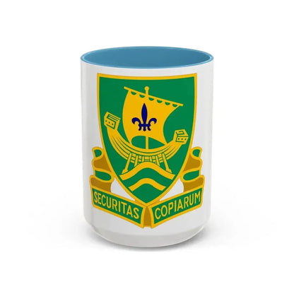 709th Military Police Battalion (U.S. Army) Accent Coffee Mug 15oz Light Blue - Go Mug Yourself