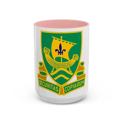 709th Military Police Battalion (U.S. Army) Accent Coffee Mug 15oz Pink - Go Mug Yourself