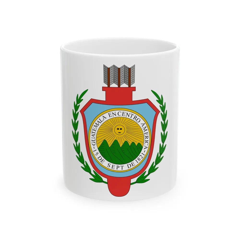 Coat of arms of Guatemala (1843-1851) - White Coffee Mug-11oz-Go Mug Yourself