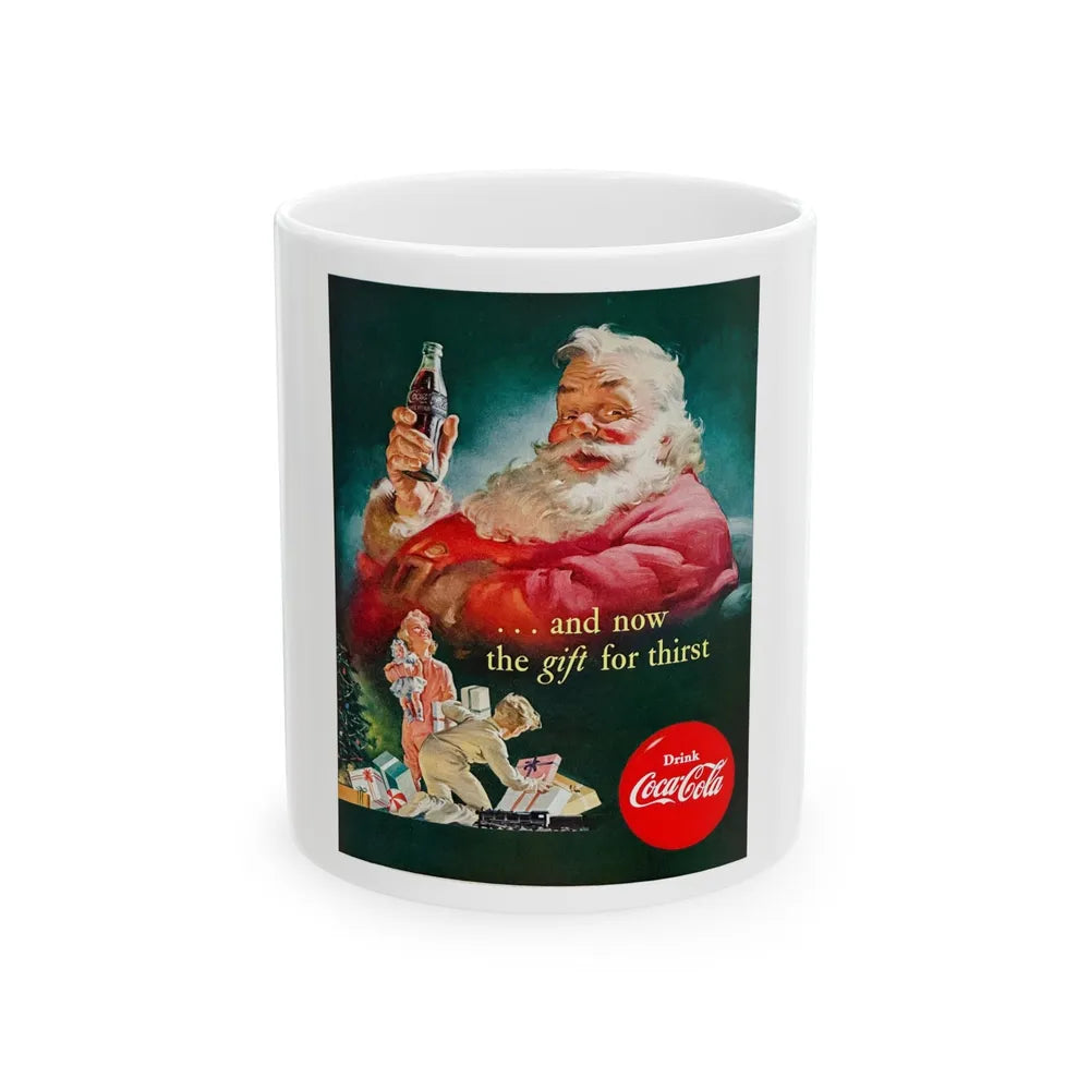 Coka-Cola ad, The Saturday Evening Post, November 29, 1952 - White Coffee Mug-11oz-Go Mug Yourself