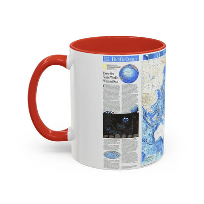 Pacific Ocean (1992) (Map) Accent Coffee Mug-Go Mug Yourself