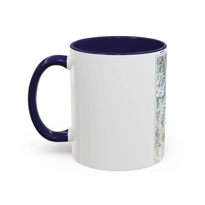 Mount Everest (1988) (Map) Accent Coffee Mug-Go Mug Yourself