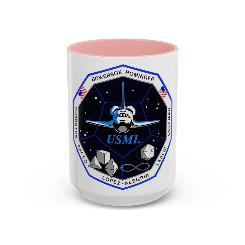 STS 73 (NASA) Accent Coffee Mug-15oz-Pink-Go Mug Yourself