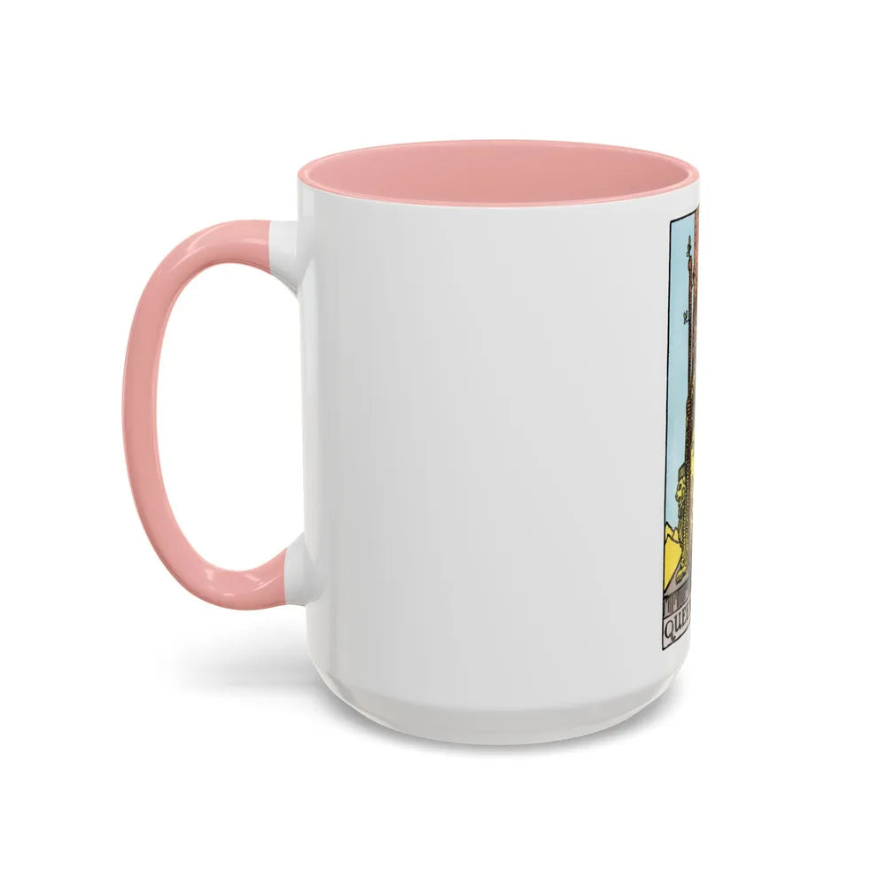 The Queen of Wands (Tarot Card) Accent Coffee Mug-Go Mug Yourself