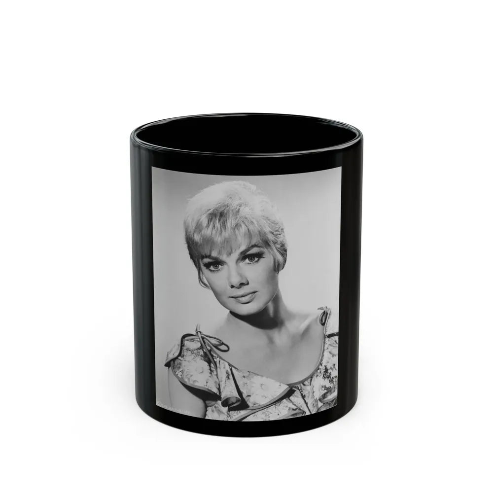 Leslie Parrish #233 (Vintage Female Icon) Black Coffee Mug-11oz-Go Mug Yourself