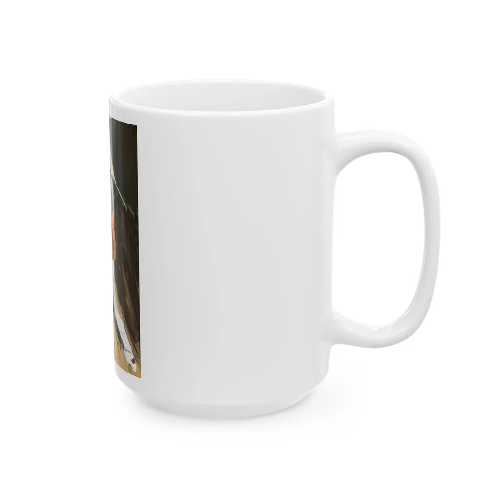 Boat Fight - White Coffee Mug-Go Mug Yourself