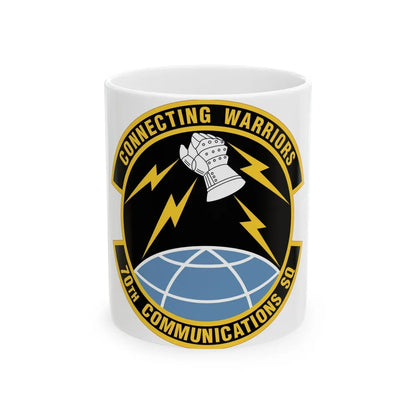 70th Communications Squadron (U.S. Air Force) White Coffee Mug-11oz-Go Mug Yourself