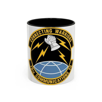 70th Communications Squadron (U.S. Air Force) Accent Coffee Mug 11oz Black - Go Mug Yourself